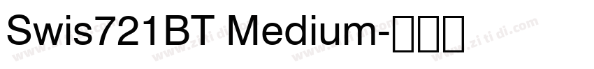 Swis721BT Medium字体转换